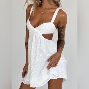 Princess Polly Khalia Mini Dress White • Size US 6